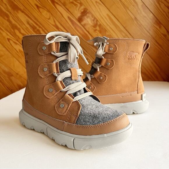 SOREL Explorer II Next Joan Boot Waterproof Tawny Buff Moonstone - Picture 3 of 12